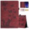 Dteck Case for Galaxy Tab S9 FE 10.9"/ S9 11",Galaxy Tab S8/S7 11 inch Tablet Case, Multi-Angle Stand Shockproof Protective Tablet Cases with S Pen Holder Elastic Band Card Slots Case Cover,WineRed