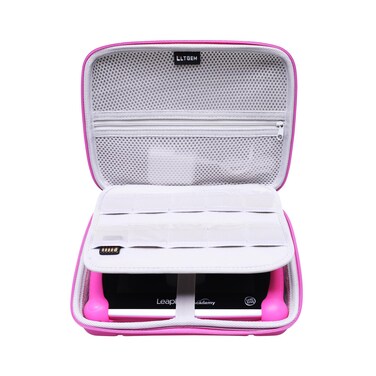 L LTGEM EVA Hard Case for Leapfrog LeapPad Academy Kids' Learning Tablet/Leapfrog Epic Academy Edition (Rose Red)