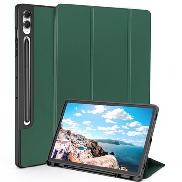 Case for Samsung Galaxy Tab S9+/ S9 FE Plus 5G 12.4 Inch 2023 Case with S Pen Holder, Slim Folio Stand Protective Tablet Cover, Auto Wake/Sleep, Multi-Angle Viewing, Blue-Green