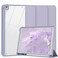Xkladz Case for iPad 9th Generation Case 2021 / iPad 8th Gen 2020 / iPad 7th Gen 2019, for iPad 10.2 Inch Case with Pencil Holder, Stand Tablet Clear Back Cover, Auto Sleep/Wake - Purple