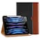 DTTO for iPad Pro 12.9 6th / 5th / 4th / 3rd Generation Case 2022/2021/2020/2018, Leather Folio Stand Cover with Built-in Apple Pencil Holder -Auto Wake/Sleep and Multi Viewing Angles, Black Brown