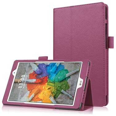 Asng LG G Pad X 8.0 / G Pad III 8.0 Case - Slim Folding Stand Cover Smart Case for LG G Pad X 8.0 (V521) / AT&amp;T (V520) / LG G Pad III 8.0 (V525) 8-Inch Tablet (Purple)