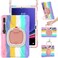 BRAECN Case for 12.4 Inch Samsung Tablet S9 FE+/S9 FE Plus/S9+/S9 Plus/S8+/S7 FE/S7+ Rugged Silicone Case with S Pen Holder, Handle Grip, Kickstand,Shoulder Strap for Galaxy Tab S9 Plus, Colorful Pink