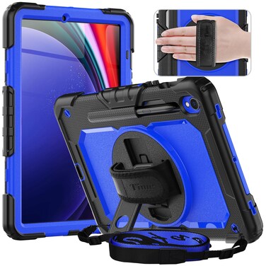 timecity for Galaxy Tab S9 FE Case 10.9 Inch/Tab S9 Case 11 Inch 2023. Heavy Duty Protection but Not Bulky - Dark Blue