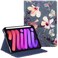 Fintie Folio Case for iPad Mini 7 (A17 Pro) 2024 / iPad Mini 6 2021, Multi-Angle Smart Stand Cover w/Pencil Holder &amp; Pocket, Auto Sleep/Wake for iPad Mini 7th/6th Generation 8.3 Inch, Hibiscus