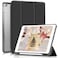 kenke Case for iPad 9th/8th/7th Generation 10.2 Inch with Pencil Holder, Light Weight Trifold Smart Hard Shell Case, Clear Back Cover [Auto Sleep/Wake] for iPad 10.2 2021/2020/2019, Black