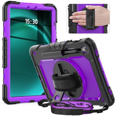 timecity for Galaxy Tab S9 FE Case 10.9 Inch/Tab S9 Case 11 Inch 2023. Heavy Duty Protection but Not Bulky - Purple