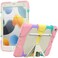 SaharaCase - Splash Series Case Cover for Apple iPad 10.2 Inch (7th, 8th and 9th Generation 2021) [Shockproof Bumper] Rugged Full Screen Protection Integrated Kickstand Antislip Cover (Pink)