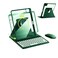 AnMengXinLing Rotating Keyboard Case for iPad 9th /8th /7th Gen 10.2 Inch, Vertical Case for iPad 9/iPad 8/iPad 7 with Detachable Keyboard Mouse,Clear Cover with Pencil Holder, Teal