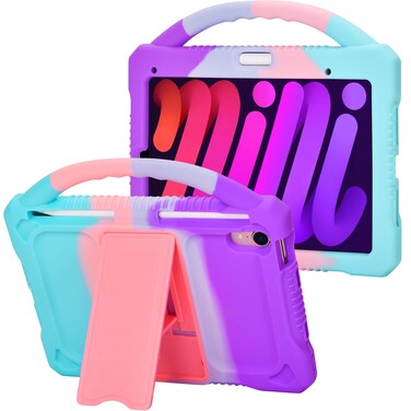 Adocham Kids Case for iPad Mini 6 2021/Mini 7 2024(A17 Pro),Durable Shockproof Child Protective Cover for Mini 6th/7th Generation Case 8.3 inch (Multicolor)