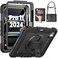 SEYMAC for iPad Pro 11 Inch Case 2024 (M4), Heavy Duty Shockproof Protective Case with Screen Protector, 360&Acirc;&deg; Rotating Stand, Hand/Shoulder Strap and Pen Holder for iPad Pro 11 2024, Black