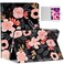 Uppuppy Case for iPad Mini 5/4/3/2/1 Cartoon Aesthetic Cute Flowers Floral 5th/4th Generation Kawaii Partten Folio Cover Fashion Slim Stand Cases Women Teens Girls Auto Sleep/Wake for iPad 7.9 inch