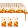 BEFANTST 3 Pieces Thanksgiving Disposable Tablecloth, 54 x 108 Inch Rectangle Waterproof Plastic Fall Thanksgiving Theme Tablecloth for Harvest Party Table Decoration