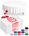 Pureegg Plastic Table Cloth Disposable - 10 Pack, Disposable Table Cloths for Parties, Decorative Round Tablecloths, 84'' White Plastic Tablecloth, Leakproof &amp; Sturdy, White