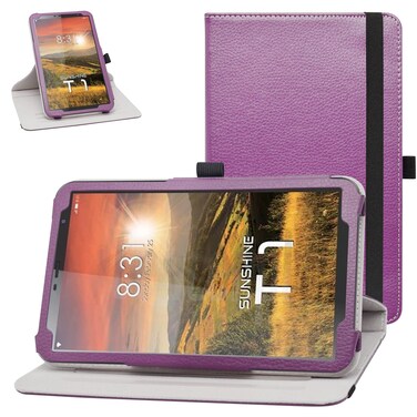 MAMA MOUTH for Sky Pad 8 Case,360 Degree Rotary Stand with Cute Pattern Cover for Sky Pad 8 /Sky Pad 8 Pro/Xmobile X8pro /Xmobile X8max /Sky Devices Elite OctaX Tablet 8" Tablets,Purple