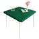 Monibana Cocktail Fitted Spandex Stretch Square Table Covers Caps Elastic Square Tablecloth Hunter Green Table Topper 34x34 Inch