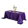 Horbaunal Purple Satin Tablecloth 60 x 102 Inches Rectangle Satin Table Cover Bright Silk Table Cloth Smooth Table Decoration for Wedding Party Banquet