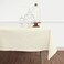 Solino Home Ivory Tablecloth &acirc;&euro;&ldquo; Cotton Linen Hemstitch Tablecloth 104" L x 58" W Inch &acirc;&euro;&ldquo; Machine Washable Rectangle Table Cloth for Spring, Holiday