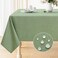 Smiry Rectangle Table Cloth Linen Textured, Waterproof Spillproof Anti-Wrinkle Burlap Tablecloth, Washable Decorative Fabric Table Cover for Dining, Party, Banquet, 52 x 70 Inch, Sage Green