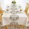 AIRCOWRIE Waterproof Vinyl Tablecloths, Heavy Duty Oil Proof Spill Proof Plastic Table Cloth, Wipe Clean PVC Table Cover for Spring Indoor and Outdoor Use (Embroidery Flower, 54&acirc;&euro;&Atilde;&mdash;78&acirc;&euro;, Rectangle)