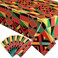 Frienda 6 Pcs Black History Month Tablecloths 54 x 108 Inch Kente African American Plastic Table Cloth Rectangular Disposable Black Month Table Cover for Holiday Kitchen Dining Table Decor