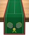 Vohado Tennis Court Table Runner for Tennis Themed Birthday Party Decoration Dining Room Kitchen Home Decor (13" x 72")