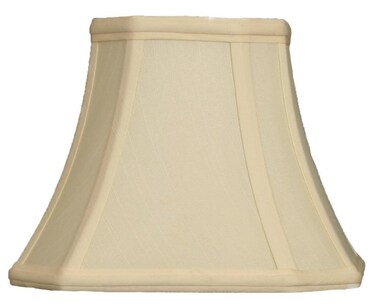 Royal Designs "Square Cut Corner Basic Lamp Shade, UNO Table Lamp Fitter, Eggshell, 4.5"" x 8"" x 6.5""" (BS-716UT-8EG)