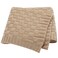 LAWKUL Baby Blankets Knit Cable Babe Blanket Soft Airy Newborn Infant Receiving Swaddling Beige Neutral Crib Stroller 40"x30