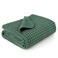Konssy Waffle Baby Blankets, Nursery Blankets for Boys Girls, Swaddle Blankets Neutral Soft Lightweight Toddler and Kids Throw Blankets(Green)
