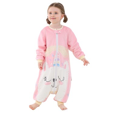 MICHLEY Baby Sleeping Bag Sack Long Sleeve with Feet Winter Swaddle Wearable Blanket for Boys Girls,Cat,3-5Years