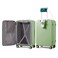 mixi Checked Luggage with Cup Phone Holder and Charger Hard Shell Suitcases with Spinner Wheels, 24 Inch Avocado Green