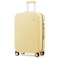 mixi Suitcase Spinner Wheels Checked Luggage Hardshell Lightweight Rolling Suitcases PC with Cover &amp; TSA Lock for Business Travel, 24inch, Lark Yellow