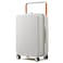 mixi Carry On Luggage Airline Approved 20'' Lightweight Luggage Wide Handle PC Hardshell Suitcases with Spinner Wheels &amp; TSA Lock, Smoke White