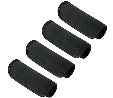 Luggage Handle Wrap for Suitcase 4PCS Waterproof Soft Handle Cover for Backpack Carry on,Black
