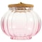 Kichvoe Glass Storage Jar Coffee Canister Food Storage Jar Airtight Sugar Jar Dry Fruit Container Glass Sugar Canisters Petal Decorative Jar Clear Nuts Jars Alloy Snack Rack Japanese-style