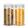 ZENS Glass Food Storage Jars Set of 2, 50oz Clear Glass Canisters Sets with Airtight Lids, Large Sugar Container for Kitchen Pantry Pasta, Flour, Coffee Storge Jars for Gound Coffee,Coffee Beans,