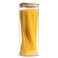 ComSaf Glass Spaghetti Pasta Storage Containers with Lid(71oz), Tall Clear Airtight Food Storage Jar with Bamboo Lid for Noodles Flour Cereal Sugar Beans, Sqaure Spaghetti Pantry Container
