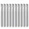 HQMaster CNC Router Bits, 10 Pack Router Bit Single End Mill Set Milling Cutter Tungsten Steel Engraving Carving Tool Kit