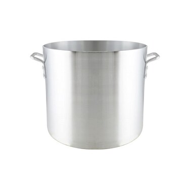 TrueCraftware- 40 qt. Heavy-Duty Aluminum Stock Pot with Riveted Handles- Multipurpose Cookware Pot Large Stockpot Stew Pot Simmering Pot for Pasta Soup Seafood Stock Home Restaurant Catering