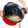 ACTIV CUISINE 5qt Pasta Pot with Strainer Lid, Cast Aluminum Stockpot Multipot, Nonstick Ceramic Coating make Cleanup easy with Tempered Glass Lid, Dishwasher Safe, Induction, Red
