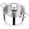 Onader 18/10 Stainless Steel Stock Pot 8 Quart Cooking Induction Pot Tri-Ply Stockpot with Lid