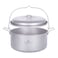 Boundless Voyage Titanium Food Steamer Pan Stock Pot Soup Pot Outdoor Hanging Pot Portable Travel Household Kitchenware Cooking Kit Hot Pot for Camping Picninc (Ti2112C-4.5L stockpot ONLY)