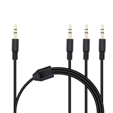 Xilaghy 3.5mm Headphone Splitter 1 to 3-Ways 3.5mm (1/8") TRS 3-Pole Gold Plated Male to 3-Male Stereo Jack Splitter Audio Cable for Computer, Speakers, Mp3, Earphone(0.5M/1.6FT)