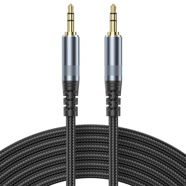 AUX Cable 10ft, 3.5mm Audio Cable Male to Male 10 Feet Long Aux Cord for Car Auxiliary to Aux Cables Hi-Fi Sound 1/8 Jack Compatible with Stereo Headphones Laptop Smartphone Tablet MP3 TV Switch