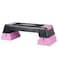 ANT MARCH 30" Aerobic Stepper for Exercise Step Up Exercise Platform with Removable Raisers Adjust 5"-7"-9"&iuml;&frac14;&OElig;Workout Stepper (PINK)