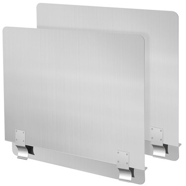 2 Packs Stainless Steel Fryer Splash Guard Commercial Splatter Guard Side Stove Splash Guard for Stop Oil from Splattering (20-1/2" W x 13.5" H)