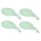 uxcell Silicone Spoon Rest, 7.68" x 3.74" Heat Resistant Kitchen Utensil Holder Spatula Ladle Rest for Counter Stove Top, Light Green 4Pcs
