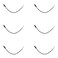 Maxmoral 6PCS Black Replacement 3.5mm Male Connector to Bare Wire Audio Cable 3.5mm Jack Plug Connector Audio Cable Repair for Home Theatre Mainframe Subwoofer Speaker