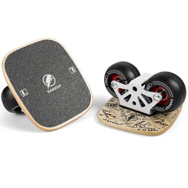 FreeSkates Portable Roller Road Drift Skates Plate, with Aluminum Alloy Deck Non-Slip, Board Split Skateboard with PU Wheels High-end Bearings(Color)