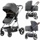 Arlifo Baby Stroller 2 in 1 Standard Bassinet Stroller Carriage Infant Toddler Girl Boy Coches para Bebes Modernos Lightweight Foldable Travel Stroller for Newborn Toddler Pram Convertible Stroller